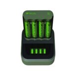 شارژر باتری به همراه باتری 2600 میلیآمپر قلمی جی پی ریسایکو مدل GP ReCyko M451 & D451