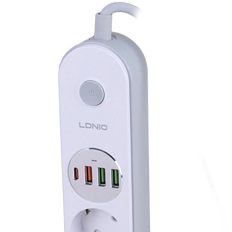 چندراهی برق الدینیو 4 خانه 10 آمپری با کابل 2 متر مدل Ldnio SE1 (تصویر دوم)