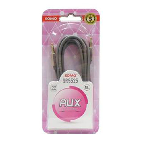 کابل صدا Aux سومو 1.8 متری مدل Somo SR5525 (تصویر سوم)