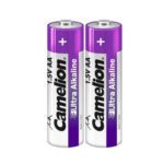 باتری اولترا آلکالاین قلمی AA دوتایی کملیون مدل Camelion Ultra Alkaline AA
