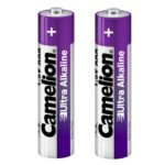 باتری اولترا آلکالاین نیم قلمی AAA دوتایی کملیون مدل Camelion Ultra Alkaline AAA