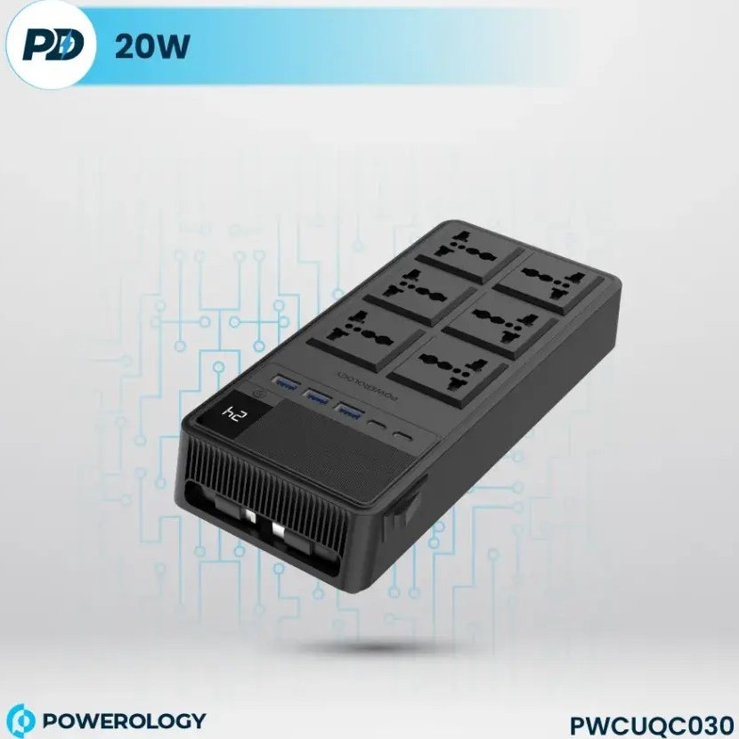رابط برق پاورولوژی 6 خانه تایمردار مدل Powerology pwcuqc030 (تصویر پنجم)