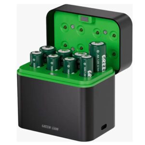 باتری شارژی قلم و نیم قلم با کیس شارژ گرین مدل Green Lion GRB-13