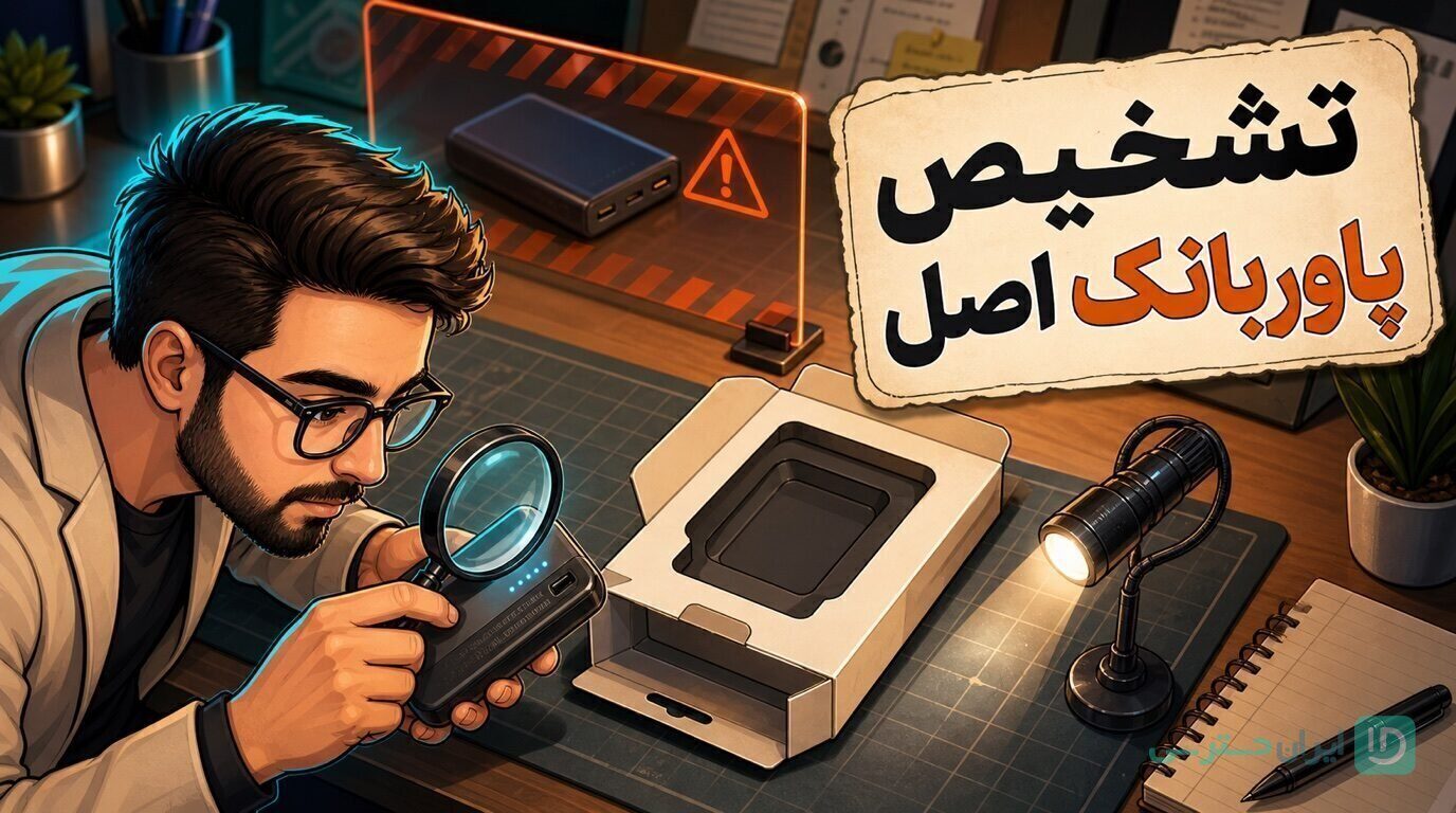 تشخیص پاوربانک اصل با بررسی بسته‌بندی و بدنه