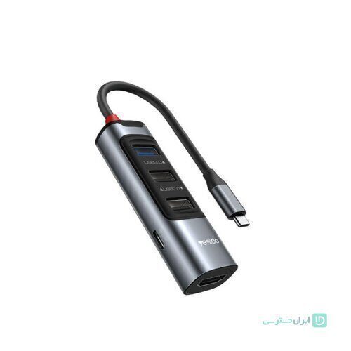 هاب تایپ سی 5 پورت 100 واتی یسیدو مدل Yesido HB22