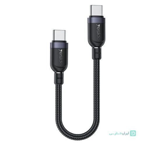 کابل دوسر تایپ سی 30 سانتیمتری 60 واتی یسیدو مدل Yesido CA188