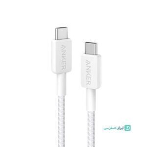 کابل شارژ دوسر تایپ سی 10 فوتی 60 واتی انکر مدل Anker A81F7